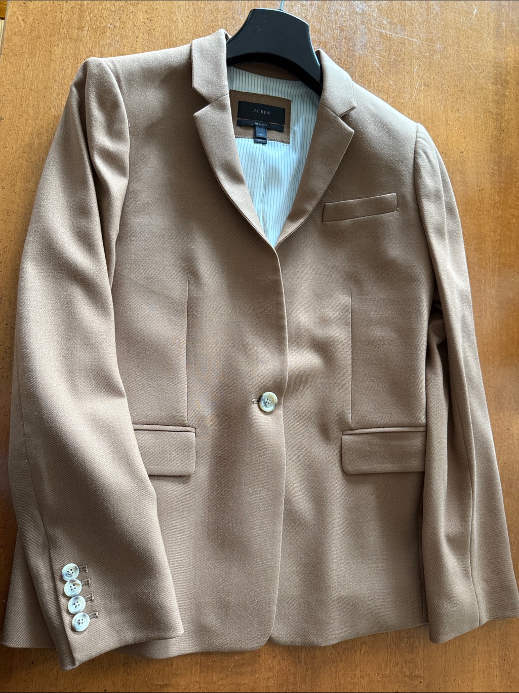J. Crew Women's Camel/Tan Single-Button Blazer
